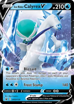 SWSH Black Star Promos Ice Rider Calyrex V Pokémon card